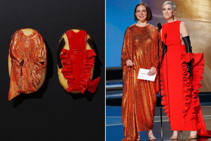 biskuit dengan hiasan gaun oscar 2020