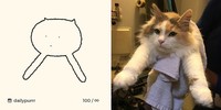 ilustrasi kucing sederhana ini bisa mengundang tawa