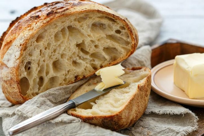 roti sourdough dengan campuran cairan vagina