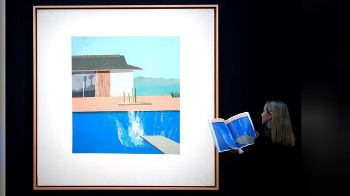 Lukisan David Hockney The Splash