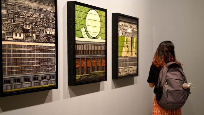 Lukisan Karya Aditya Novali Mejeng di Dhaka Art Summit 2020