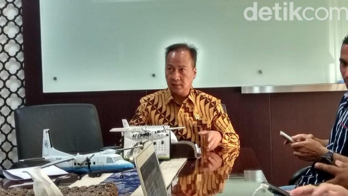 Mensos Agus Gumiwang Kartasasmita (Andhika Prasetia/detikcom)