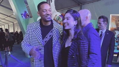 Foto: 10 Gaya Raline Shah saat Bertemu Artis Hollywood