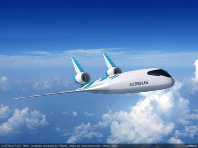 Pesawat Komersil Mirip Jet Tempur Siluman dari Airbus
