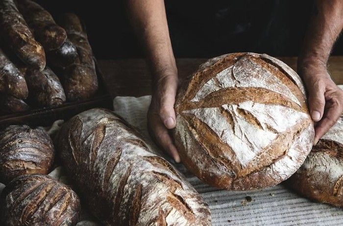 roti sourdough dengan campuran cairan vagina