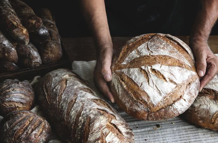 roti sourdough dengan campuran cairan vagina