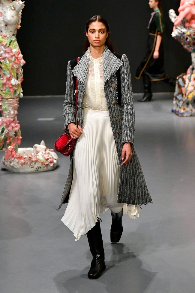 Fashion show Tory Burch fall/winter 2020 di New York Fashion Week 2020 yang digelar di Galeri Seni Sotheby, New York, Minggu [9/2/2020]. Photo by Slaven Vlasic/Getty Images.