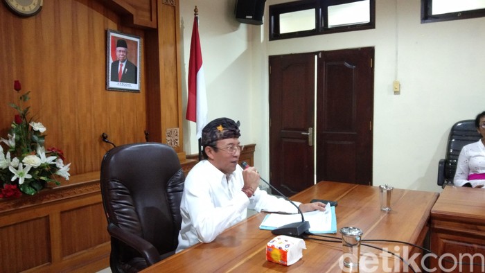 Kadiskes Provinsi Bali I Ketut Suarjaya saat jumpa pers