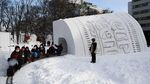 Potret Patung-Patung Salju Raksasa di Festival Sapporo