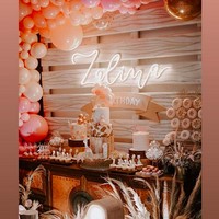 There always be a first time of everything including birthday! This is our pretty birthday decoration with Sophie the Giraffe for Zalina’s birthday! Thank you @raisa6690 for trusting us! tulis akun Instagram @littlethoughtsplanner. Foto: Instagram @littlethoughtsplanner, Instagram @olaharika