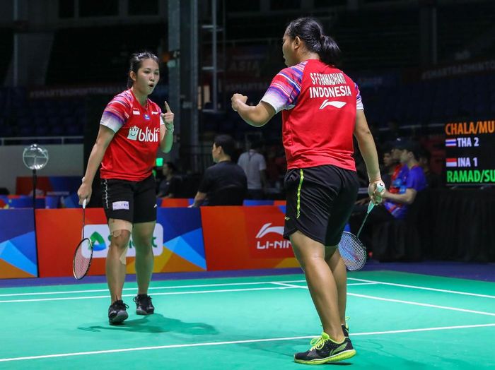 Siti Fadia Silva Ramadhanti, Ribka Sugiarto,Kejuaraan Bulutangkis Beregu Asia 2020 Siti Fadia Silva Ramadhanti/Ribka Sugiarto di Kejuaraan Bulutangkis Beregu Asia 2020.