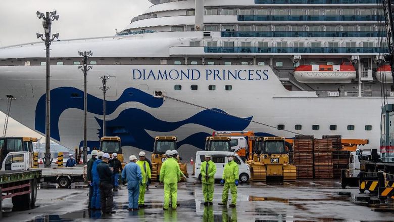 Jumlah orang yang positif virus corona di kapal pesiar Diamond Princess di Jepang bertambah jadi 218 orang. Sebelumnya diketahui ada 175 orang positif virus itu
