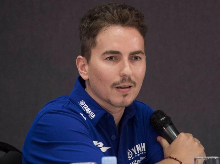 KUALA LUMPUR, MALAYSIA - FEBRUARY 06: Jorge Lorenzo of Spain and Yamaha Factory Test team speaks during the 2020 Team Yamaha Factory Racing presentation during the MotoGP Pre-Season Teams Unveiling at Sepang Circuit on February 06, 2020 in Kuala Lumpur, Malaysia. (Photo by Mirco Lazzari gp/Getty Images)