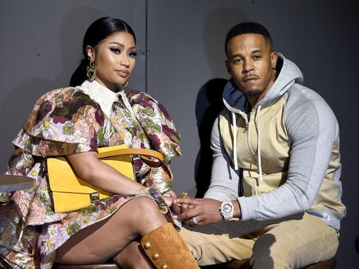 Nicki Minaj bersama kekasihnya Kenny.