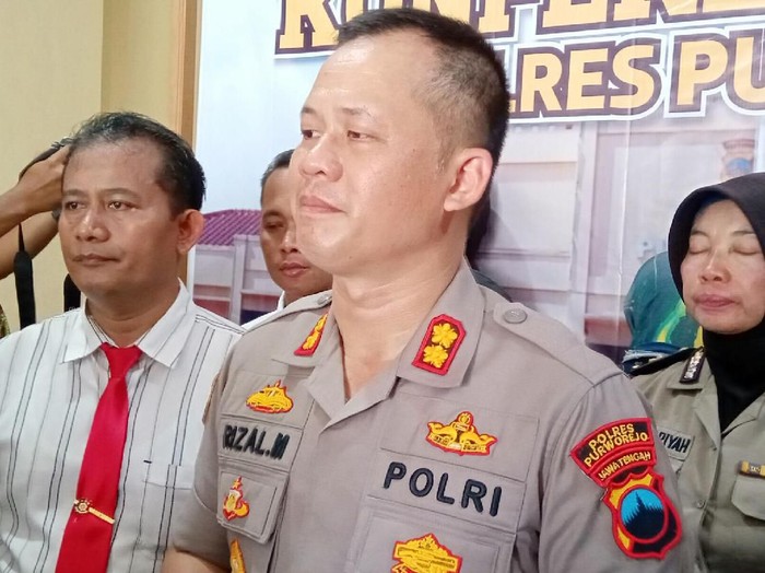 Jumpa pers kasus penganiayaan siswi SMP di Purworejo, Kamis (13/2/2020).