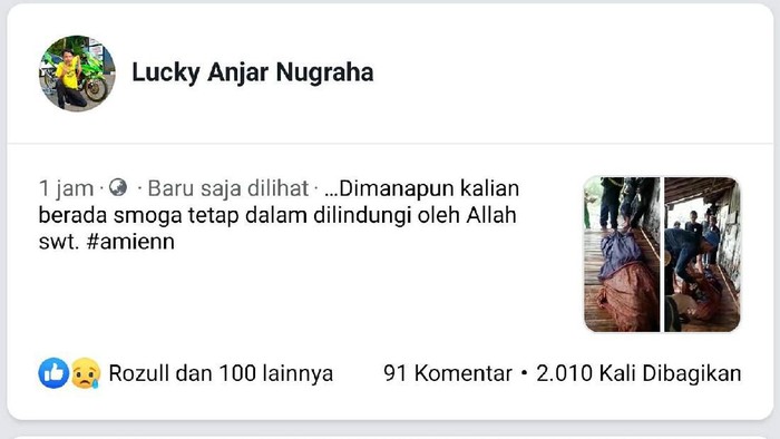 Postingan terkait warga tersambar petir di Sukabumi