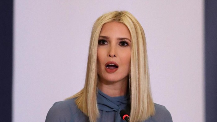 WASHINGTON, DC - FEBRUARY 12: U.S. President Donald Trumps daughter and advisor Ivanka Trump hosts an event to mark the first anniversary of her Womens Global Development Prosperity Initiative in the Franklin Room at the State Department February 12, 2020 in Washington, DC. Sen. Lindsey Graham (R-SC) and Sen. Jeanne Shaheen (D-NH) are proposing legislation that would make the economic empowerment of women a priority of U.S. foreign policy, establish an Office of Women’s Empowerment at the State Department and ensure that Ivanka Trumps initiative would continue beyond the Trump administration. (Photo by Chip Somodevilla/Getty Images)