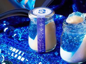 Sayang Dimakan! Ini Puding Biru Bernuansa Laut dari Teluk Suruga