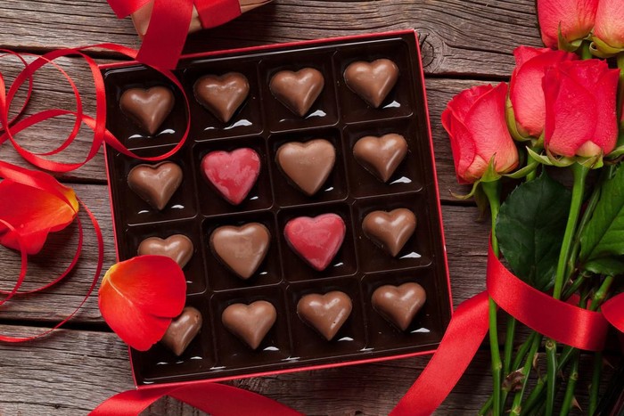 Ilustrasi cokelat valentine Ilustrasi cokelat valentine