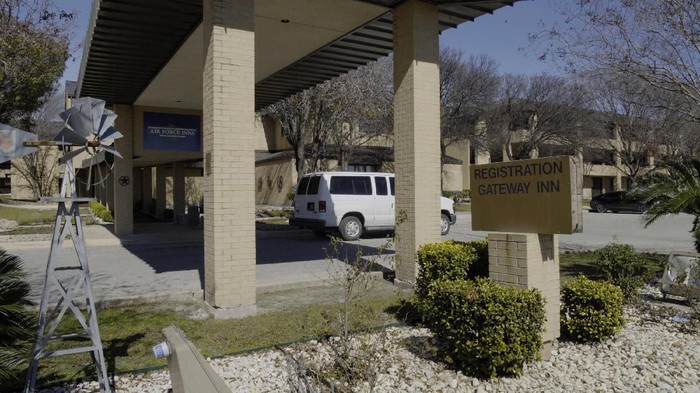 FILE - This Feb. 2, 2020, file photo provided by the Department of Defense shows empty lodging facilities at Joint Base San Antonio-Lackland, Texas. The Department of Defense says it is providing temporary lodging support for up to 1,000 passengers being evacuated from China to the U.S. in response to the coronavirus outbreak there. The virus outbreak that began in China and has spread to more than 20 countries is stretching already-strained public health systems in Asia and beyond, raising questions over whether everyone can get equal access to treatment.  (Todd Holly/U.S. Air Force via AP, File)