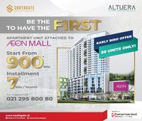 Ini Apartemen Rp 900 Jutaan Akses Langsung ke AEON Mall Jaksel