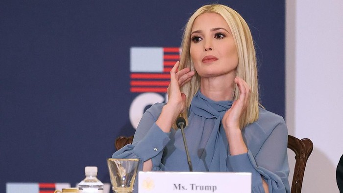 WASHINGTON, DC - FEBRUARY 12: U.S. President Donald Trumps daughter and advisor Ivanka Trump hosts an event to mark the first anniversary of her Womens Global Development Prosperity Initiative in the Franklin Room at the State Department February 12, 2020 in Washington, DC. Sen. Lindsey Graham (R-SC) and Sen. Jeanne Shaheen (D-NH) are proposing legislation that would make the economic empowerment of women a priority of U.S. foreign policy, establish an Office of Women’s Empowerment at the State Department and ensure that Ivanka Trumps initiative would continue beyond the Trump administration. (Photo by Chip Somodevilla/Getty Images)