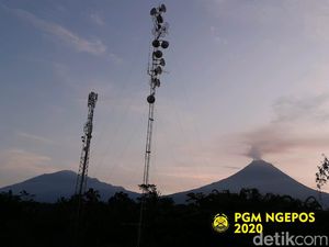 Asap Membubung 400 M, Begini Kondisi Merapi Pagi Ini Pasca Erupsi