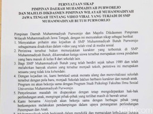 Pasca Penyiksaan Siswi SMP Purworejo, Ini Langkah Muhammadiyah