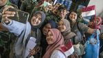 Senyum Bahagia WNI Saat Diterbangkan dari Natuna ke Jakarta