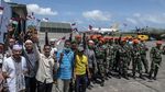 Senyum Bahagia WNI Saat Diterbangkan dari Natuna ke Jakarta