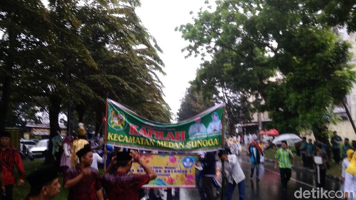 Datuk Haris Molana-detikcom/ pawai taaruf pembukaan MTQ Medan