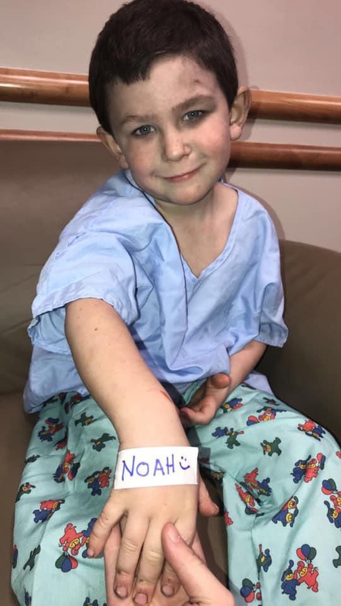 Noah Woods menyelamatkan keluarganya dari kebakaran (Bartow County Fire Department via CNN)
