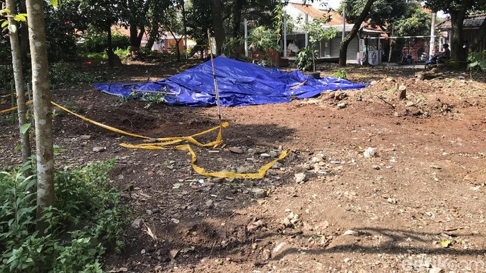 Lokasi paparan radioaktif di Batan Indah, Tangsel. (Foto: Rolando/detikcom)