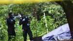 Tim Teknisi KBR Brimob Cek Radioaktif di Batan Indah Tangsel