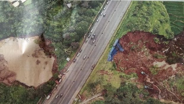 Longsor tol Cipularang 11 Februari 2020