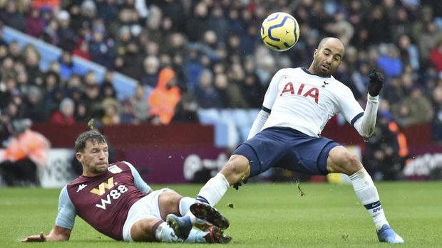 Aston Villa memberikan perlawanan sengit pada Tottenham Hotspur.