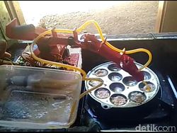 Wujud Robot Pembuat Telur Dadar dari Purworejo