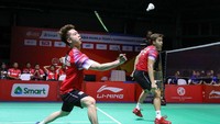The Minions sukses mengalahkan pasangan ganda putra Malaysia dua gim langsung dengan skor 22-20, 21-16. Indonesia unggul 2-0 dari Malaysia.