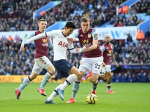 Aston Villa Vs Tottenham: Gol Son di Injury Time Menangkan Spurs 3-2