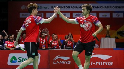 Mantap! Indonesia Juara di Kejuaraan Bulutangkis Beregu Asia 2020