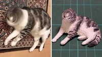 tingkah hewan kocak diubah jadi patung 3d