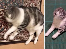 Kocak! Ketika Tingkah Hewan yang Viral Dijadikan Patung 3D
