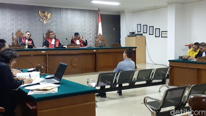 Sidang kasus pencemaran nama baik eks jubir Nurdin Halid diwarnai kericuhan (MN Abdurrahman/detikcom)