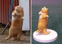 tingkah hewan kocak diubah jadi patung 3d