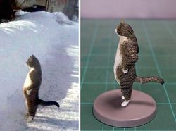 Kocak! Ketika Tingkah Hewan yang Viral Dijadikan Patung 3D