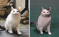 tingkah hewan kocak diubah jadi patung 3d
