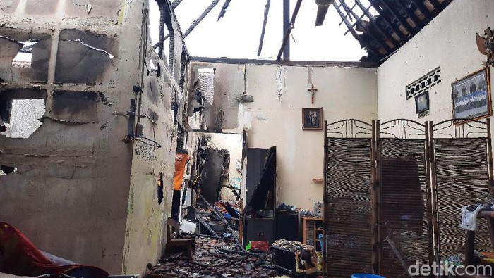 Kebakaran rumah di kawasan Pasar Cebongan, Sleman