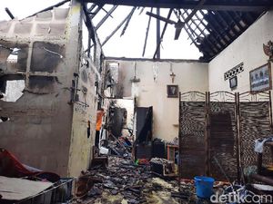 Satu Rumah Ludes Terbakar di Kawasan Pasar Cebongan Sleman