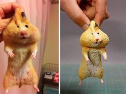 Kocak! Ketika Tingkah Hewan yang Viral Dijadikan Patung 3D