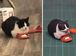 Kocak! Ketika Tingkah Hewan yang Viral Dijadikan Patung 3D
